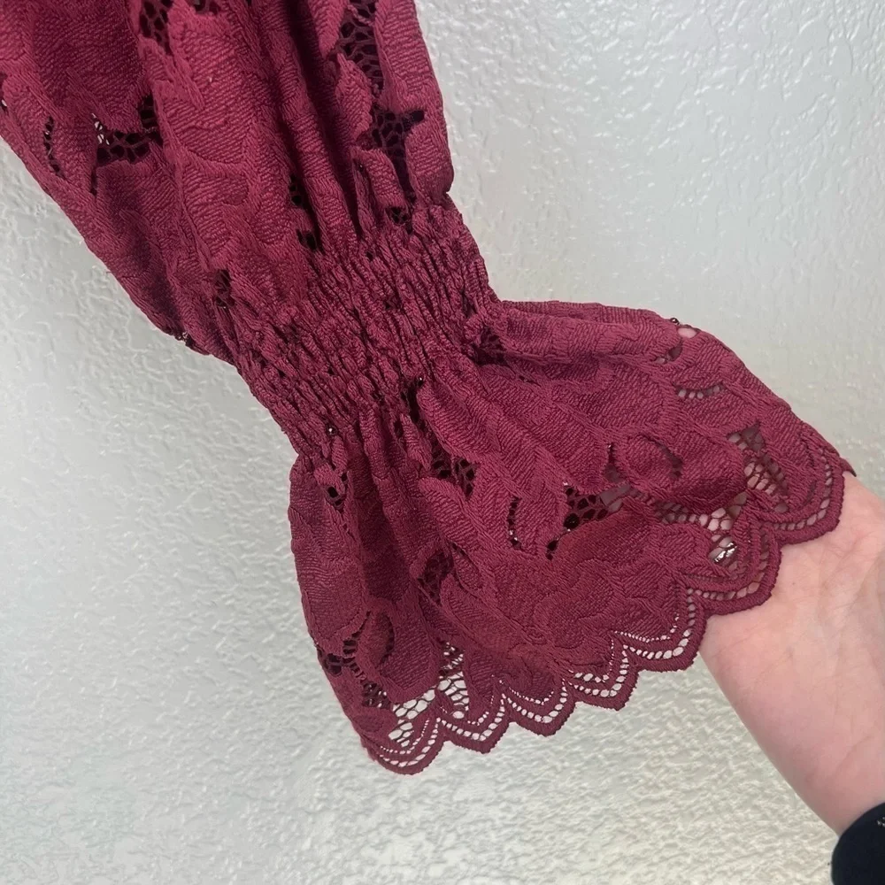 Free People Olivia Lace Tee